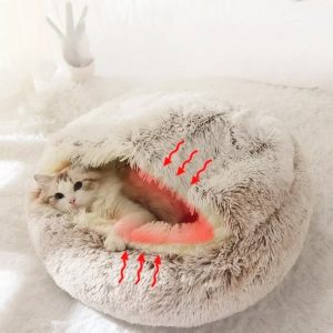Coussin coquille en peluche