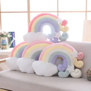 coussin arc-en-ciel