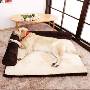 coussin velours côtelé pour animal