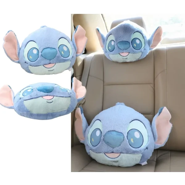 Coussin dossier en peluche Stitch