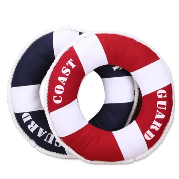 coussin rond bouée de sauvetage