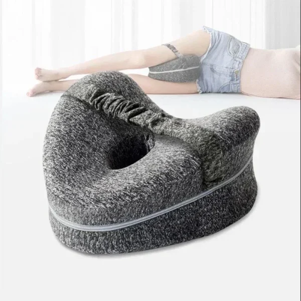 coussin pour jambes en forme de coeur