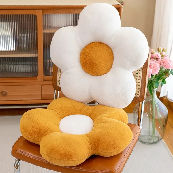 Coussin marguerite tournesol
