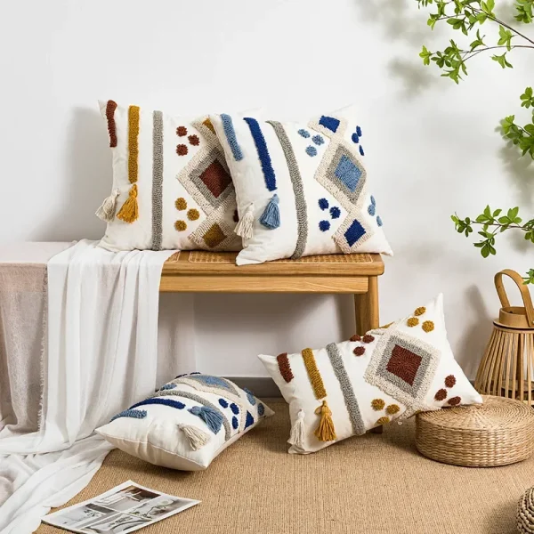 housse de coussin bohème